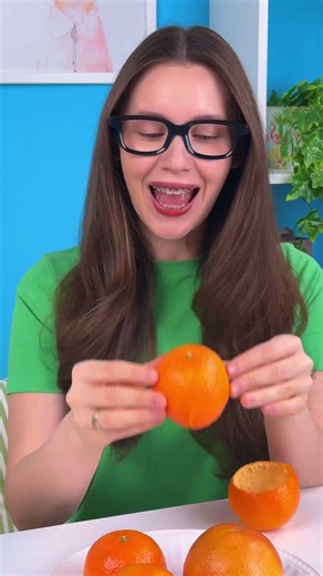 Orange Peel Night Light?! 🍊💡 Cozy DIY Lamp #shorts #kids