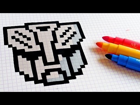 Handmade Pixel Art - How To Draw Transformers Logo #pixelart