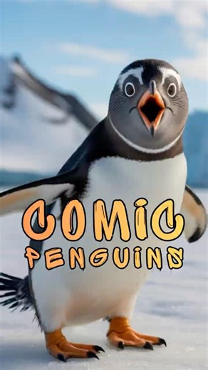 When Penguins Try Their Best 😆 #funnyanimals #penguinmoments #shorts