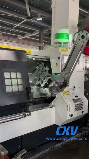 Forged Valve processing #cncmachining #industrial valve