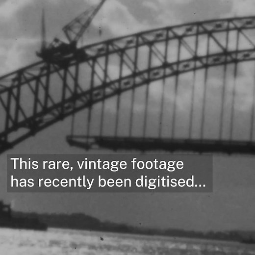 From grainy to glorious, take a look at this rare construction footage of the Sydney Harbour Bridge! 📽 It's been 100 years since the sod was turned to start construction of the Bridge, and these clips have recently been digitised for our viewing pleasure. 🎉 | Transport for NSW