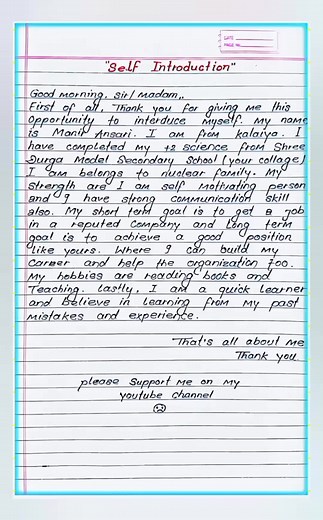 SELF INTERDUCTION #unatoapablestudy0111