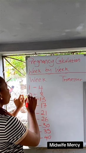 Pregnancy Calculation week by week #pregnancy #midwifemercy #goviral #creatorsearchinsights