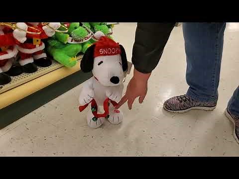 Dancing Jingle Bell Snoopy - Christmas Peanuts Animated Plush | CollectPeanuts.com
