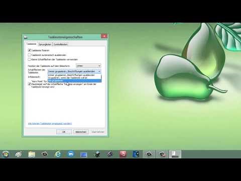 Windows 8 Infobereich anpassen, und Taskleistenposition ändern