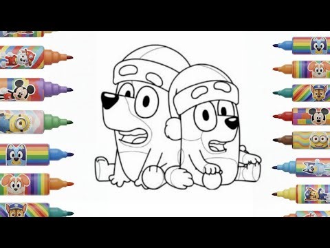 Bluey Step by Step Drawing for Kids | Easy Learning