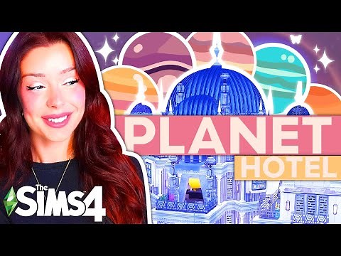 A Hotel in The Sims 4 But Each Room is a DIFFERENT PLANET