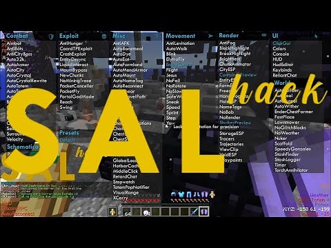 como instalar salhack en minecraft y utilizarlo en server l2x9
