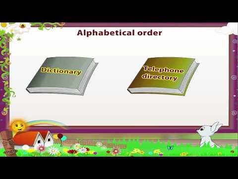 Learn Grade 3 - English Grammar - Alphabetical order