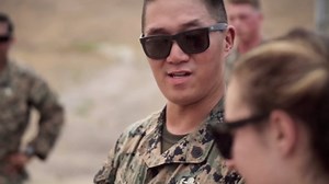 He was training with marines - now he’s facing an IED