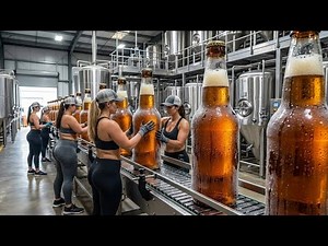 Inside a Modern Brewery: From Grain and Hops to Bottled Beer (Full Process)
