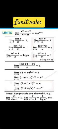 #LimitRules #Limits #Calculus #MathsTricks #MathsShorts
