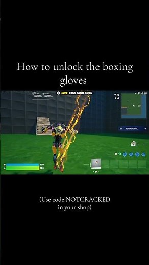 How to unlock the boxing gloves in 1v1 with every gun #1v1witheverygun #fortnite #1v1 #hive