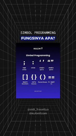 Simbol-Simbol Programming yang Harus Diketahui