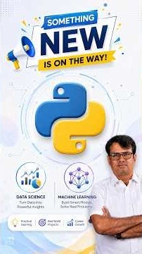 Something New is on the Way! | Get Ready to Learn #PythonCourse #shorts #newcoursealert