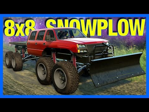 Snowrunner : 8x8 Snowplow Truck!! (Snowrunner Wisconsin)