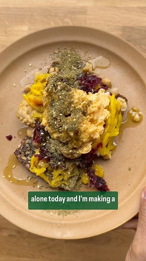 Dr Rupy Aujla on Instagram: "Smashed chickpea scramble with ferments and toasted seeded bread. I’m always thinking about the principles of healthy eating when I conjure meals from odds and ends. 30g Protein (mostly plant based) High fibre (min 15g, legumes help you easily achieve this) 3 portions of veg (ferments are an easy way to boost this) Consistently put these principles into practice and the evidence points to better energy, mood, immune health, weight control and more. PS the beetroot fe