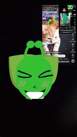 el Alien verde # Belén # emoji cat