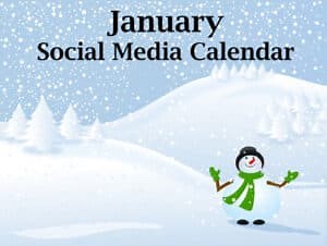 January Social Media Calendar [2027]