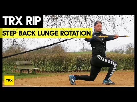 TRX RIP Step Back Lunge with Rotation
