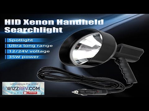 35W 7inch Car Xenon Hunting Lamp Handheld Spotlight Outdoor Searchlight Camping