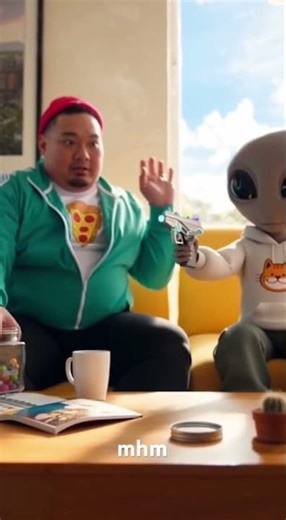 It gets heated when Chunky tries to take Beejos sugar rocks! 😂👽🍬 #funny #alien #candy #ET #comedy