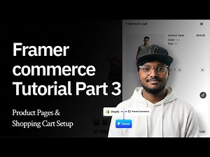 Framer Commerce Tutorial Part 3: Product Pages & Shopping Cart Setup
