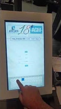 Registration for ETDP SETA 18th AGM 2022 - Onsite Registration Touch Kiosks with Name Badges