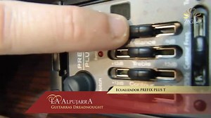 Ecualizador Fishman Prefix Plus T Con un diseño compacto y discreto, el Presys Plus T cuenta con controles de volumen, graves, contour y agudos, control de brillo, filtro notch (que ayuda a reducir los acoples: filtro de acople), un conmutador de fase, frecuencia de contour y un afinador cromático incorporado con pantalla LED. También incluye un piezo eléctrico Fishman Sonicore pre-cableado para una instalación libre de soldadura, plug and play, un indicador de batería baja, perillas de control 