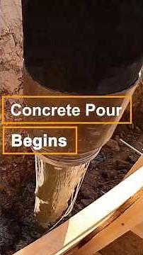 Concrete Pour Begins – Basement Foundation Wall