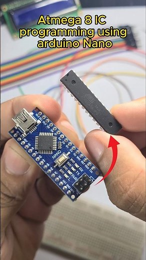 how to program atmega 8 IC using arduino Nano #arduino #microcontroller