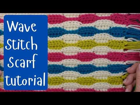 Wave Stitch Scarf tutorial