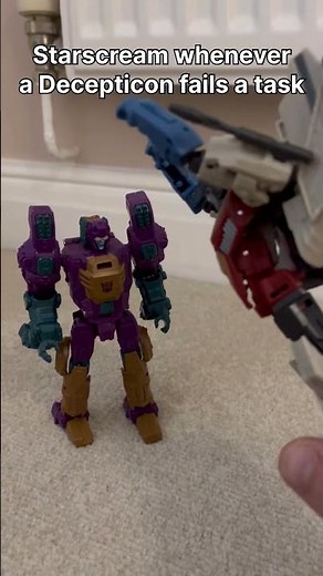Starscream’s leadership vs Megatron’s leadership #transformers