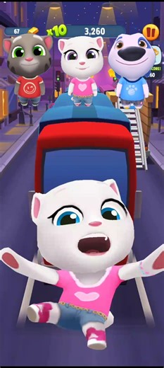 Talking Tom gold run - Tom VS Angela VS Hank - Funnyfail😂😂 - Gameplay-113👍 #trending #viralshort