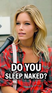 She would sleep naked... if the room was hers. Turns out, comfort is everything — but only in the right space. We asked if she’d recommend sleeping naked to a friend… her answer? Classic. | Adrian Gee