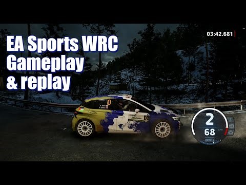 Beautiful dusk & snowry & Japanese Inaka(田舎) scenry. EA WRC. Hyundai i20 N Rally2. Rally Japan.