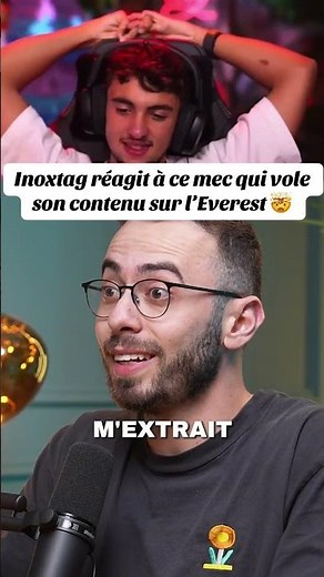 Inoxtag reacts to this guy who stole their content on Everest 🤯