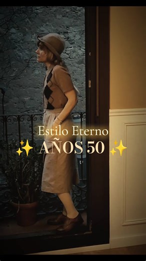 Outfit años 50 ✨ Moda vintage con música clásica | 1950s Style #fypyoutube #50sstyle #vintage
