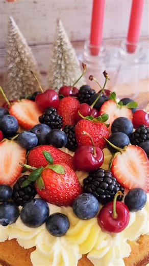 BERRY TRIFLE CAKE A fusion of the classic trifle dessert and a layered cake, this Berry Trifle Cake is a showstopper! Fluffy vanilla sponge layers are stacked with vanilla custard, a mixed berry compote, and whipped cream. Topped with fresh berries, this cake is the perfect blend of light, fruity, and creamy indulgence. You will need: Vanilla sponge cake 3 eggs - room temperature 1 cup sugar 2 tsp vanilla essence 125g butter- melted 1 cup milk 2 cups cake flour 4 tsp baking powder ~Cream your su