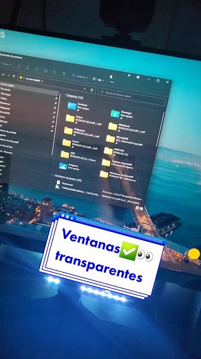 Poner ventanas transparentes en Windows #windows #transparente #transparentes #windows11 #programas #informatica #personalizacion #tutorial #tutoriales