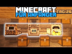 Wie funktioniert ein automatischer Ofen in Minecraft 1.14 | Minecraft für Anfänger Tag 26