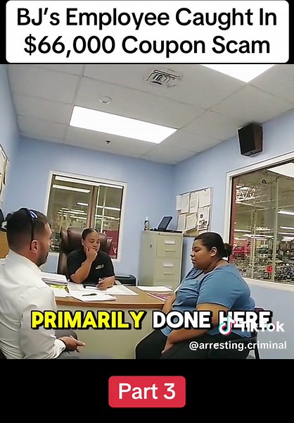 BJ’s #Employee #Caught In $66,000 #Coupon #Scam #policeofficer #police #copsoftiktok #cops