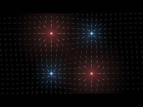 SIMETRIA DE UM QUADRUPOLO ELÉTRICO || PYTHON MANIM