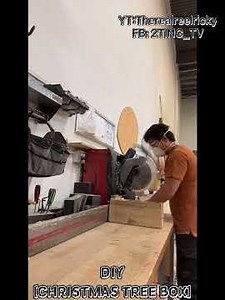 Part 1. DIY CHRISTMAS TREE BOX #christmas #reels #fypシ #youtube #youtubeshorts #diywoodworking #us