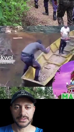 Breaking the river dweller's canoe 😔 #fishing