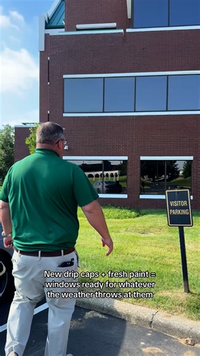 Paint✔️ Drip caps✔️ We do it all. Another building project managed start to finish by the City Wide crew #commercialcleaning #paintjob #windows | City Wide Facility Solutions Louisville