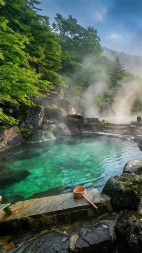 ONSEN 温泉 ♨️ | Hidden Japanese Hot Spring | Relaxing Ambient Music