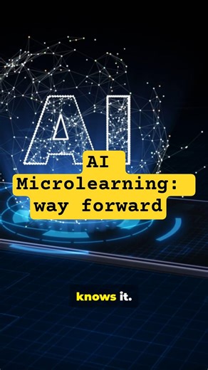 AI + Microlearning = Future Ready #learning #ai #microlearning #futureoflearning #careergrowth