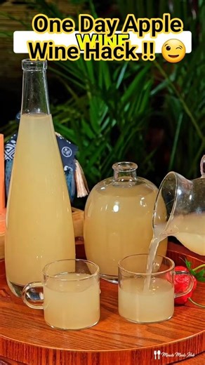 Homemade Apple Wine 🍎 | Easy 1-Day Fermentation Method