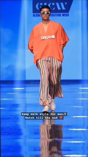 Professional ramp walk men✨ international male model walk🎯#shorts #fashionindustry #modeling